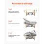 4 Qt 2 Pack Rectangle Chafing Dish Buffet Set halvstørrelse Pan