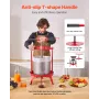 3.69 Gal/14L Fruit Wine Press, Stainless Steel Basket with Cross-beam and Triangular Structure, Manual Juice Maker, Cider Apple 