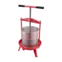 3.69 Gal/14L Fruit Wine Press, Stainless Steel Basket with Cross-beam and Triangular Structure, Manual Juice Maker, Cider Apple 