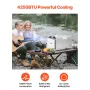 Bærbart klimaanlæg 4250 BTU Camping klimaanlæg til telt RVS