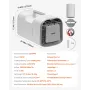 Portable Air Conditioner, 4250 BTU 3-Speed Air Conditioning Unit with 24H Timer, Air Portable AC Adjustable from 16-32℃, Compati