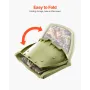 Boat Seat, Low Backrest, Folding Fishing Boat Seat with Thickened Sponge Cushion & PU Polyester Fabric, Strong PP Frame, Flip Up