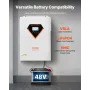 Hybrid Solar Inverter, 6000W, All in One Pure Sine Wave Power Inverter Charger, 48V DC to Single-Phase 220/230V AC, with Built-i
