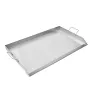 36x22 i flad top bageplade rustfrit stål universal bbq grill