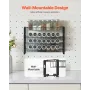 Detachable Spice Rack Organizer for Cabinet, 4 Tie Stackable Seasoning Organizer, Spice Jars Kitchen Storage for Countertop Kitc