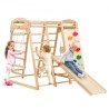 Indoor Jungle Gym 7-i-1 Toddler Indoor Playground Wooden Climbing Toys M