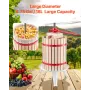 4.75 Gal/18L Fruit Wine Press, Solid Wood Basket with 8 Blocks, Heavy Duty Manual Juice Maker, Cider Apple Grape Tincture Honey 
