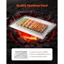 Stainless Steel Griddle, 23x16 inch Universal Flat Top Rectangular Plate, Gas Grill Griddle for BBQ Grill, Teppanyaki, Portable 