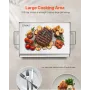 Stainless Steel Griddle, 23x16 inch Universal Flat Top Rectangular Plate, Gas Grill Griddle for BBQ Grill, Teppanyaki, Portable 