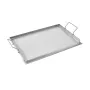 23x16 i flad top bageplade rustfrit stål universal bbq grill