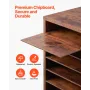 Literature Organizer, 36 Compartments Office Mailbox with Removable Shelves, Wood Mailbox Sorter Particle Board Office Home Clas
