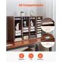 Literature Organizer, 36 Compartments Office Mailbox with Removable Shelves, Wood Mailbox Sorter Particle Board Office Home Clas