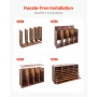 Literature Organizer, 36 Compartments Office Mailbox with Removable Shelves, Wood Mailbox Sorter Particle Board Office Home Clas