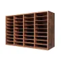 Literature Organizer, 36 Compartments Office Mailbox with Removable Shelves, Wood Mailbox Sorter Particle Board Office Home Clas