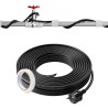 Self-Regulating Pipe Heating Cable 18.3m 16.4W/m Heat Tape with Thermostat