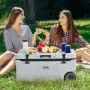Bærbar køler 74 QT Wheeled Cooler 120 kan kapacitet med