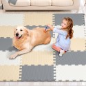 Kids Foam Puzzle Floor Playmat 0,4 i 16 stk, der låser sammen Eva Soft Fliser