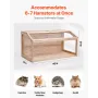 Træ hamster bur habitat 40 i mus gnavere hutch små dyr bur