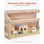 Træ hamster bur habitat 40 i mus gnavere hutch små dyr bur