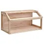 Wooden Hamster Cage, 270° Viewing Hamster Habitat, 32 x 16 x 16 in, Dwarf Hamster Cages with Openable Top, Ventilated Small Anim
