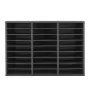 Literature Organizer, 27 Compartments Office Mailbox with Removable Shelves, Wooden Mailbox Sorter Particle Board Office Home Cl