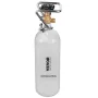 CO2 Tank, 4.41 lbs New Alloy Steel Cylinder, CO2 Air Tank with Gray Spray Coating, DIN477 Valve, Handle & Adjustable Pressure, T