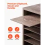 Literature Organizer, 27 Compartments Office Mailbox with Removable Shelves, Wood Mailbox Sorter Particle Board Office Home Clas