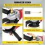 Wet Polisher Grinder, Variable Speed 8 pcs Kit, Extra 10.2 cm & 12.7 cm Diamond Polishing Pads , Buffing Machine w 149.9 cm Pipe
