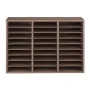 Literature Organizer, 27 Compartments Office Mailbox with Removable Shelves, Wood Mailbox Sorter Particle Board Office Home Clas