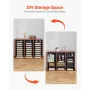 Literature Organizer, 27 Compartments Office Mailbox with Removable Shelves, Wood Mailbox Sorter Particle Board Office Home Clas
