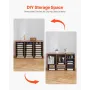 Literature Organizer, 24 Compartments Office Mailbox with Removable Shelves, Wooden Mailbox Sorter Particle Board Office Home Cl