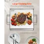 18x16 i flad top bageplade rustfrit stål universal bbq grill