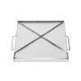 Stainless Steel Griddle, 18x16 inch Universal Flat Top Rectangular Plate, Gas Grill Griddle for BBQ Grill, Teppanyaki, Portable 