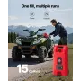 Brændstof Caddy 15 gallon bærbar brændstoftank med tyngdekraft