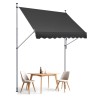 98x47" Patio Awning Retractable Patio Canopy Sunsetter with Crank Handle