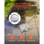 22 "Trykskive Surface Cleaner 4 Wheels Dual Handle 4000 Max Psi