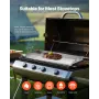 Stainless Steel Griddle, 32x16 inch Universal Flat Top Rectangular Plate, Gas Grill Griddle for BBQ Grill, Teppanyaki, Portable 