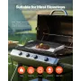 22x16 i flad top grill carbon stål universal bbq grill pan