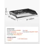 22x16 i flad top grill carbon stål universal bbq grill pan