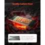 32x14 i flad top grill carbon stål universal bbq grill pan