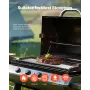 32x14 i flad top grill carbon stål universal bbq grill pan