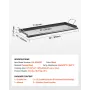 Carbon Steel Griddle, 32x14 inch Universal Flat Top Rectangular Plate, Gas Grill Griddle for BBQ Grill, Teppanyaki, Portable Fam