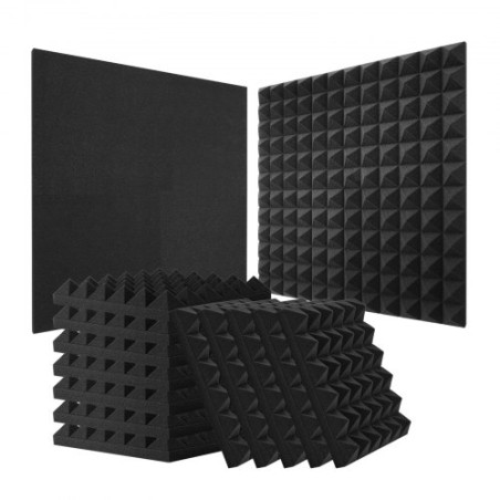 Acoustic Foam Panels 24 Pack 12 x 12 x 2 in for Studio Wall and Ceiling