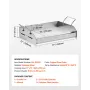 17x13 i flad top bageplade rustfrit stål universal bbq grill