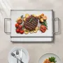 17x13 i flad top bageplade rustfrit stål universal bbq grill