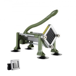 Fransk Fry Cutter Rustfrit stål kartoffelgrøntsager skiver chopper m/ blad