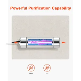 220V 8W UV Water Purifier 1GPM Ultraviolet Vand Purifier Filter