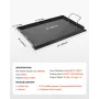 24x16 i flad top grill carbon stål universal bbq grill pan