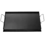 Carbon Steel Griddle, 24x16 inch Universal Flat Top Rectangular Plate, Gas Grill Griddle for BBQ Grill, Teppanyaki, Portable Fam