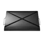 Carbon Steel Griddle, 24x16 inch Universal Flat Top Rectangular Plate, Gas Grill Griddle for BBQ Grill, Teppanyaki, Portable Fam